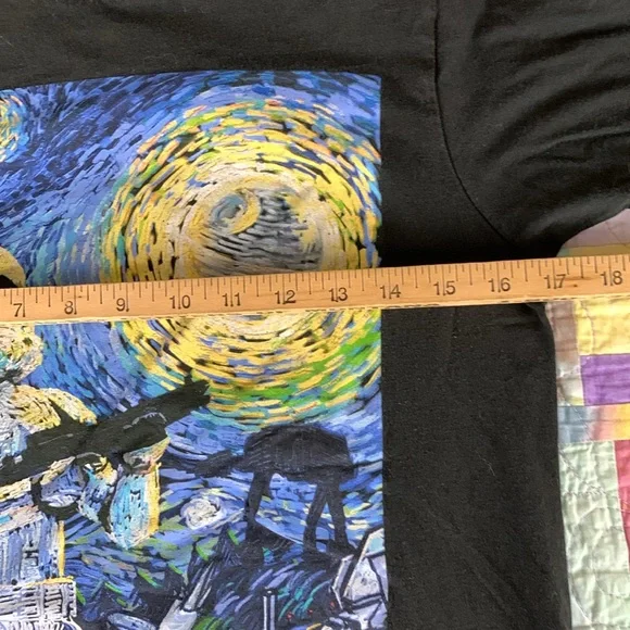 FifthSun Star Wars Storm Trooper Van Gogh Graphic Tee men’s Small - Picture 4 of 5